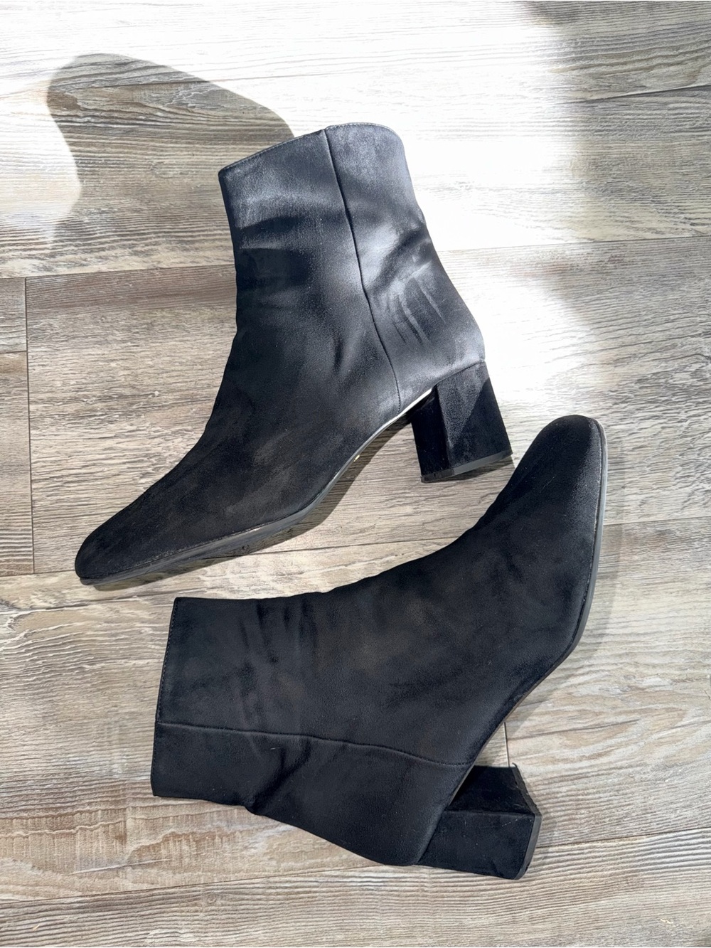 Authentic PRADA Women's suede Block Heel Ankle Boots - Picture 5 of 14